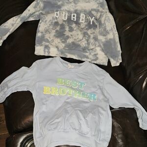 H&M Blue and White Kids Sweatshirts